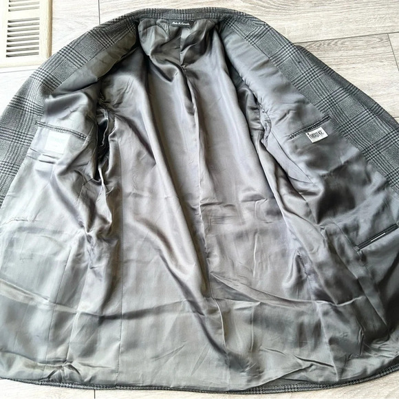 Vintage Cambridge O’ Connors Pure Wool Plaid Blazer Union Made in Canada - Picture 8 of 15